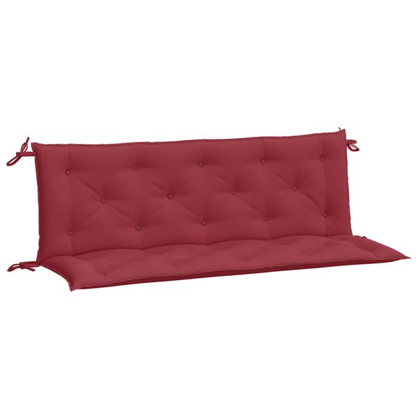 vidaXL Garden Bench Cushions 2pcs Wine Red 150x50x7cm Oxford Fabric