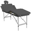 vidaXL Massage Table with 4 Zones Aluminium Frame Anthracite 186x68 cm