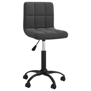 vidaXL Swivel Dining Chair Black Velvet