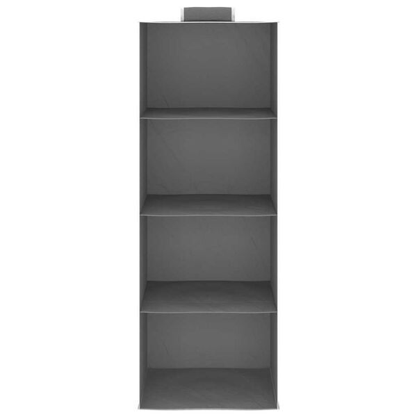 vidaXL Hanging Closet Organisers 2 pcs with 4 Shelves Fabric