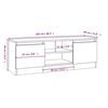 vidaXL TV Cabinet with Door White 102x30x36 cm