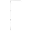 vidaXL Walk-in Shower Wall with Half Frosted ESG Glass 90x195 cm