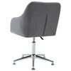 vidaXL Swivel Dining Chair Light Grey Fabric