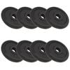 vidaXL Weight Plates 8 pcs 8x2.5 kg Cast Iron