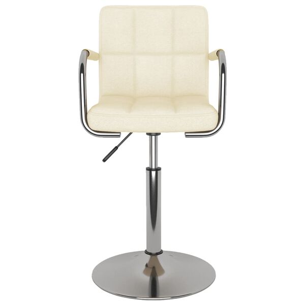 vidaXL Dining Chair Cream Fabric