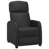 vidaXL Recliner Chair Black Faux Leather