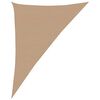 vidaXL Sunshade Sail 160 g/m&sup2; Taupe 4x5x6.8 m HDPE