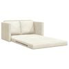 vidaXL Sofa Bed Cream 204 x 122 x 60 cm Velvet