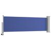 vidaXL Patio Retractable Side Awning 80x300 cm Blue