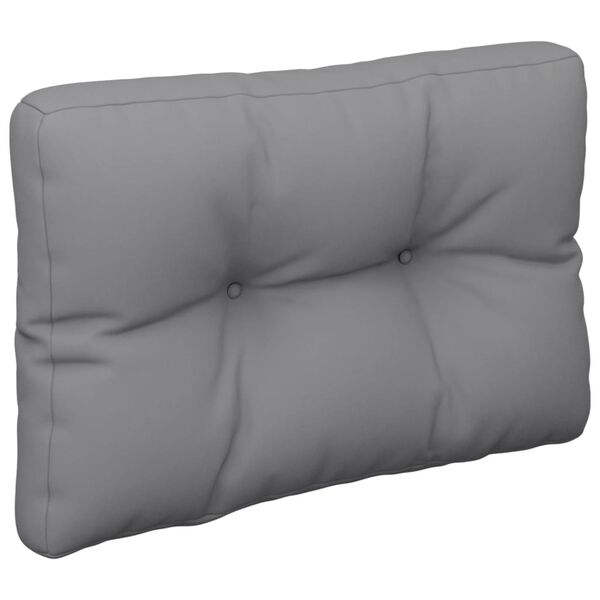 vidaXL Pallet Cushion Grey 50x40x12 cm Fabric