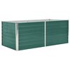 vidaXL Raised Garden Bed | Green | Galvanised steel | 160x80x45 cm | Tough