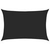 vidaXL Sunshade Sail 160 g/m&sup2; Black 4x6 m HDPE