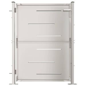 vidaXL Garden Gate 100x120 cm Stainless Steel