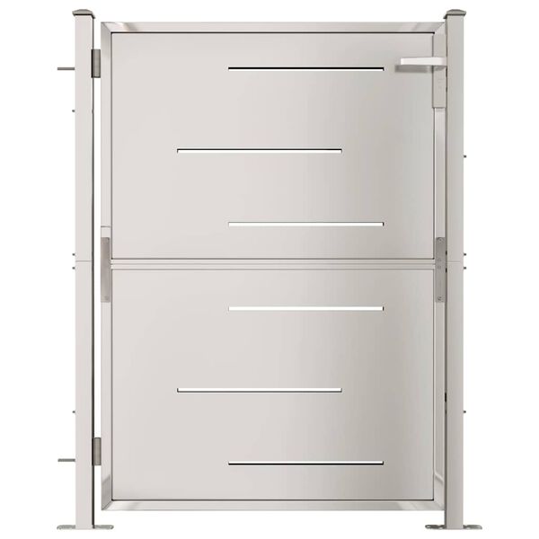 vidaXL Garden Gate 100x120 cm Stainless Steel