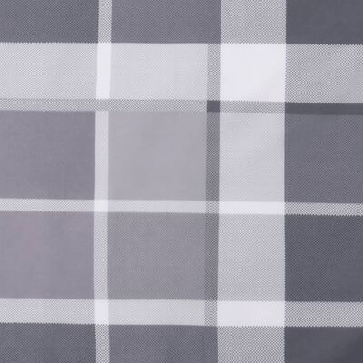 vidaXL Pallet Cushion Grey Check Pattern 80x80x12 cm Fabric