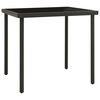 vidaXL Outdoor Dining Table | Black and Anthracite