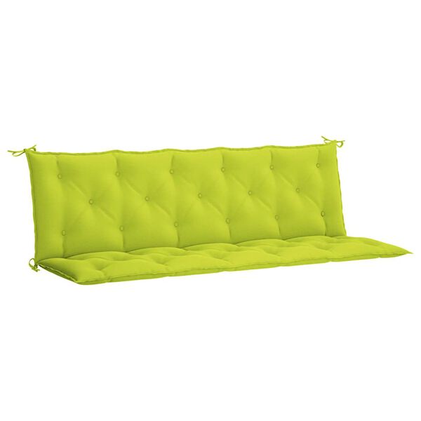vidaXL Garden Bench Cushion Bright Green 180x(50+50)x7cm Oxford Fabric