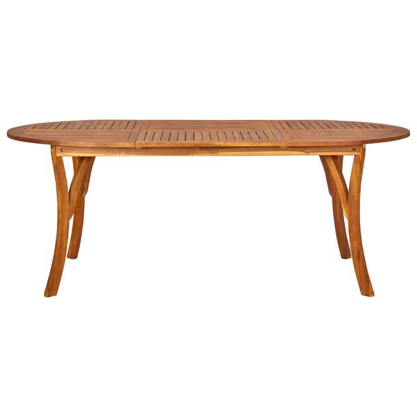 vidaXL 7 Piece Garden Dining Set Beige