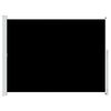 vidaXL Patio Retractable Side Awning 220x300 cm Black