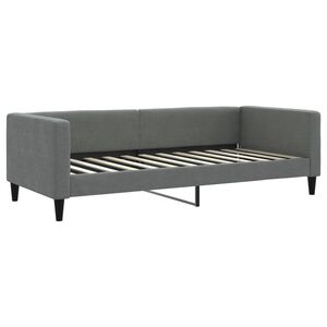 vidaXL Day Bed without Mattress Dark Grey 90x200 cm Fabric