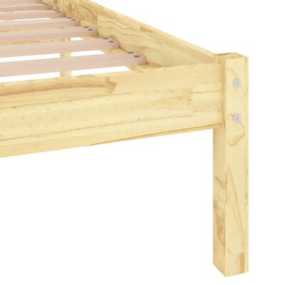 vidaXL Bed Frame without Mattress Solid Wood 200x200 cm