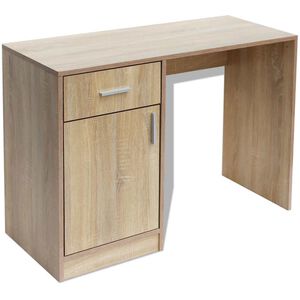 vidaXL Desk | Oak | Engineered wood | 100 x 40 x 73 cm | Storage | Desk