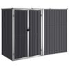 vidaXL Tool Shed | Anthracite | Galvanised steel, metal | Large | Durable