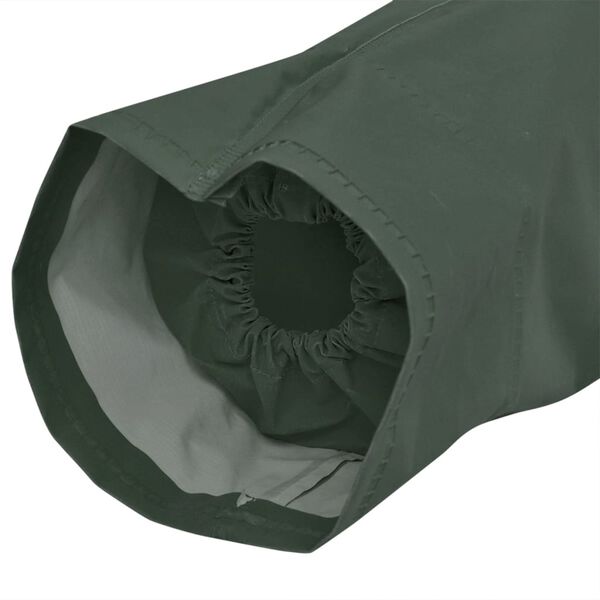 vidaXL Waterproof Heavy-duty Long Raincoat with Hood Green XL