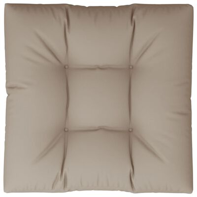 vidaXL Pallet Cushion Taupe 70x70x12 cm Fabric