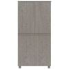 vidaXL Wardrobe HAMAR Light Grey 89x50x180 cm Solid Wood Pine