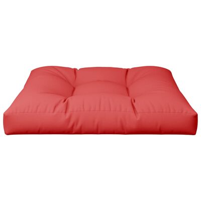 vidaXL Pallet Cushion Red 80x80x12 cm Fabric