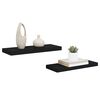 vidaXL Floating Wall Shelves 2 pcs Black 60x23.5x3.8 cm MDF