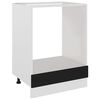 vidaXL Oven Cabinet "Lyon" Black 60x46x81,5 cm Engineered Wood
