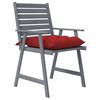 vidaXL Outdoor Dining Chairs with Cushions 4 pcs Solid Wood Acacia