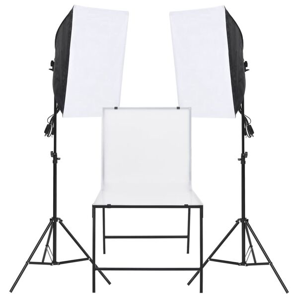 vidaXL Photo Studio Lighting Kit with Shooting Table