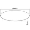 vidaXL Table Top Tempered Glass Round 500 mm