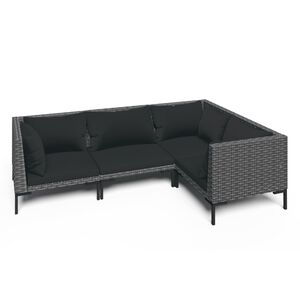 vidaXL Garden Lounge Set | Dark grey, Black