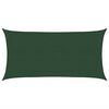 vidaXL Sunshade Sail 160 g/m&sup2; Dark Green 2.5x5 m HDPE