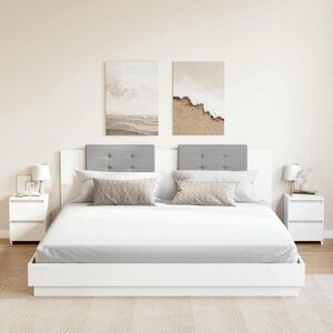 vidaXL Bedside Cabinets 2 pcs White 30x30x40 cm Engineered Wood