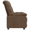 vidaXL Recliner Chair Brown Fabric