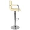 vidaXL Bar Stool Cream Faux Leather