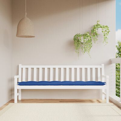 vidaXL Garden Bench Cushion Blue 200x50x7 cm Oxford Fabric