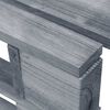 vidaXL Garden Pallet Ottoman Grey Impregnated Pinewood