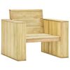 vidaXL Garden Chair | Natural Pine | Impregnated Pinewood | 89x76x76 cm
