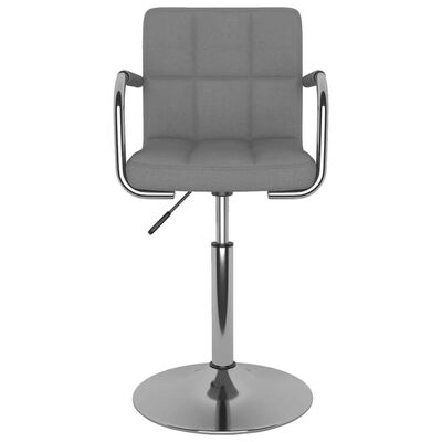 vidaXL Dining Chair Light Grey Fabric