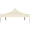 vidaXL Party Tent Roof 4x3 m Cream 270 g/m²