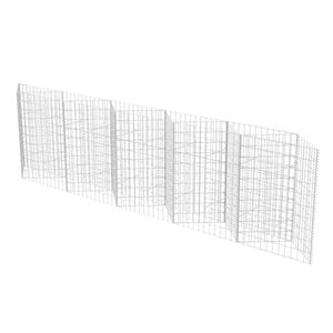 vidaXL Gabion Basket Galvanised Steel 300x30x100 cm