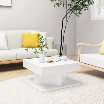 vidaXL Coffee Table White 57x57x30 cm Engineered Wood