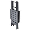 vidaXL Folding Garden Table Anthracite 79x72x70 cm Plastic