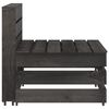 vidaXL 10 Piece Garden Lounge Set Grey Impregnated Pinewood